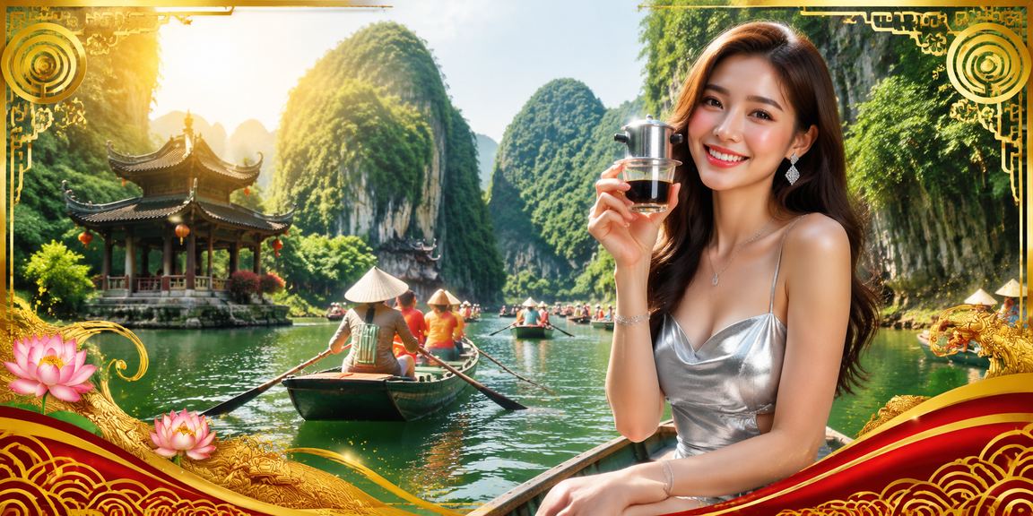 Người dùng Ninh Bình truy cập ứng dụng ffh4x trong quán cà phê